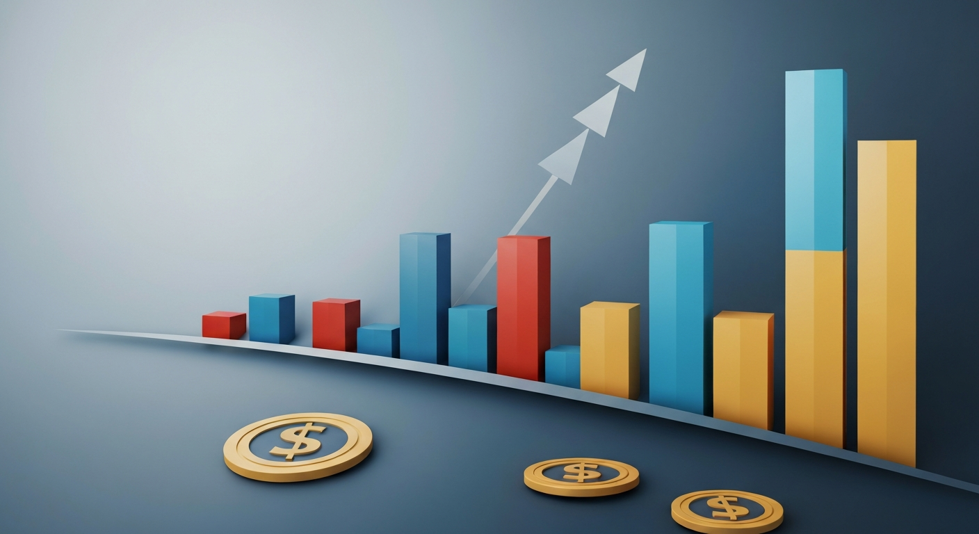 Financial stability concept with balanced elements for gig workers