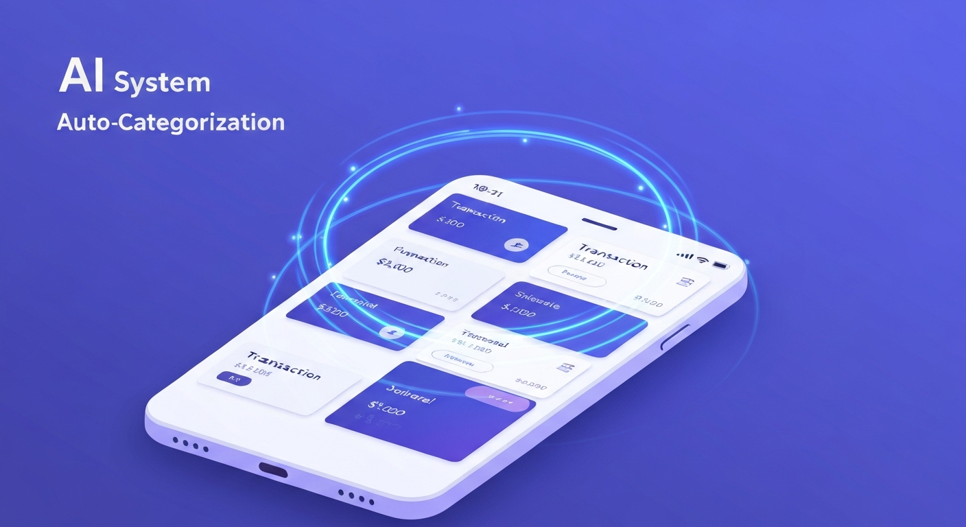 AI-powered expense categorization sorting transactions into budget categories