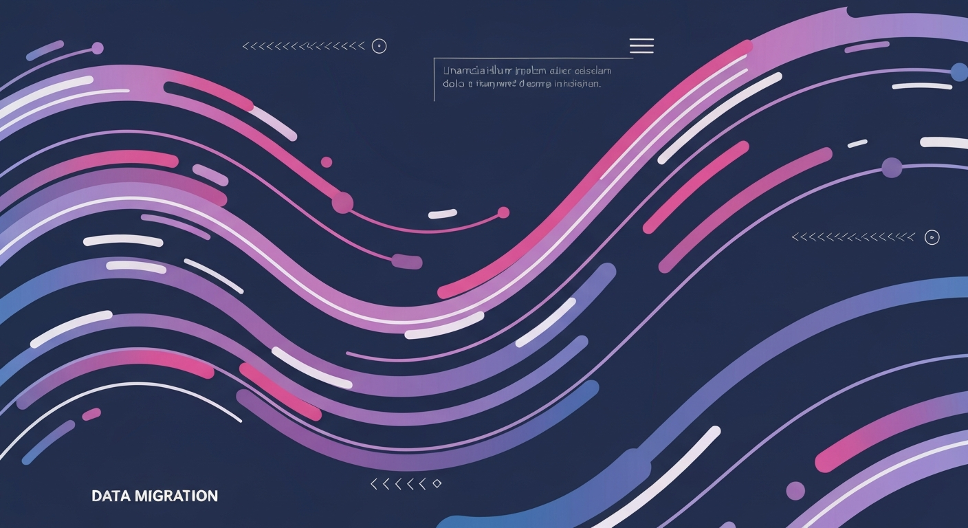 Data migration concept from old finance apps to modern alternatives