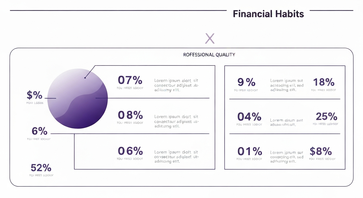 Financial habits comparison chart across money personality types