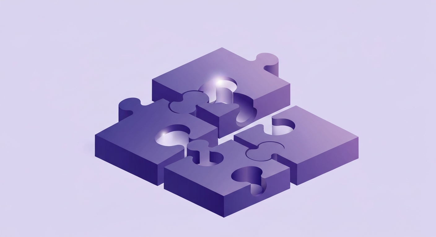Couple financial compatibility puzzle pieces fitting together