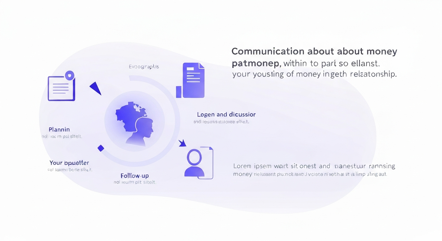 Partners communicating about money with shared financial goals