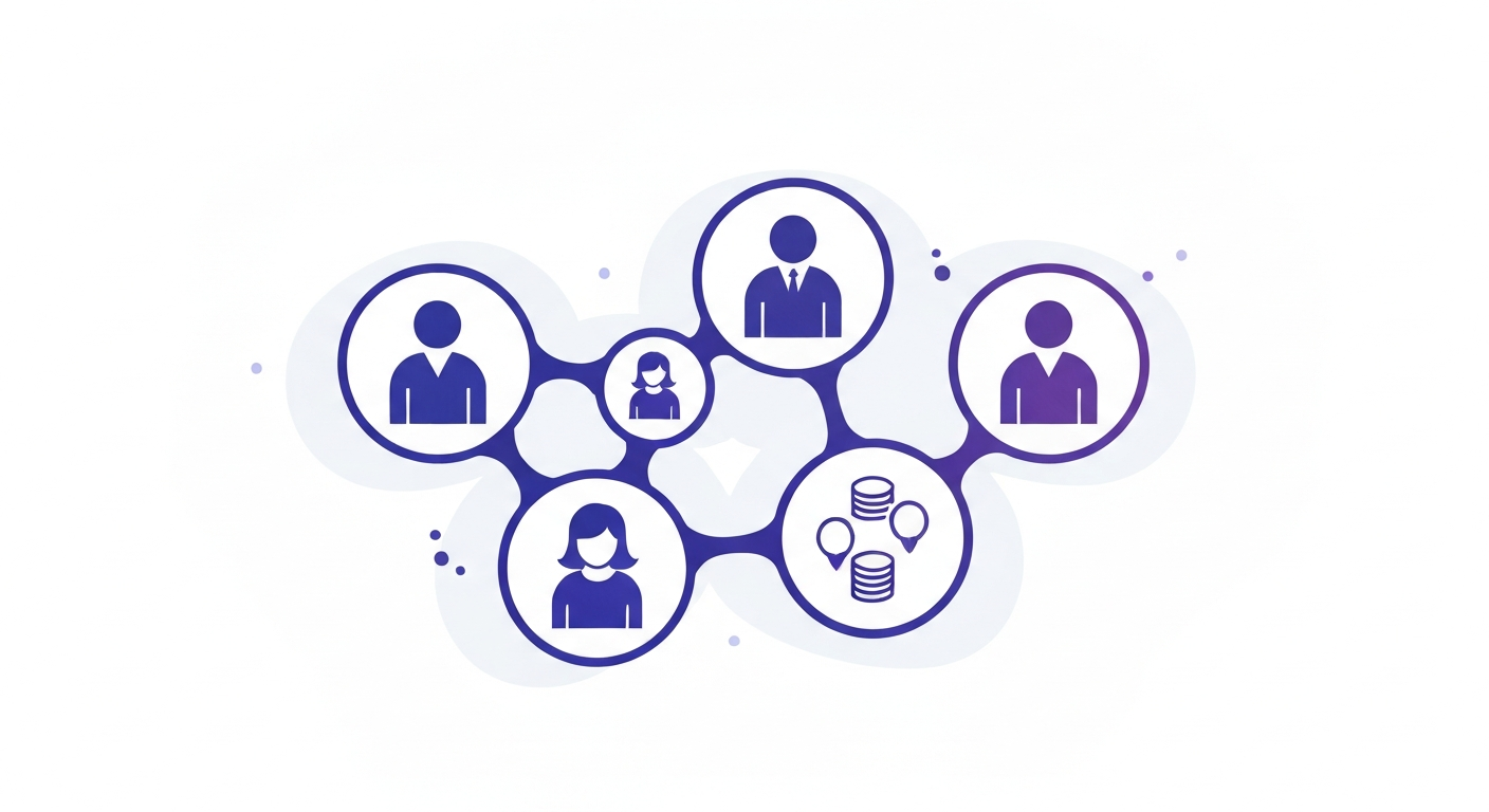 Family financial education with connected circles and shared goals